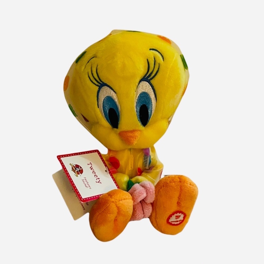 {3/$25} Tweety Bird Hallmark Talking Happy Spring Time Plush NEW